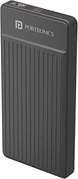 Portronics Luxcell B 10K 10000 mAh 22.5W Fast Charging Power Bank, Ultra Slim Power Bank with Mach USB-A Output, Type C PD Output, Type C Input, Wake ...