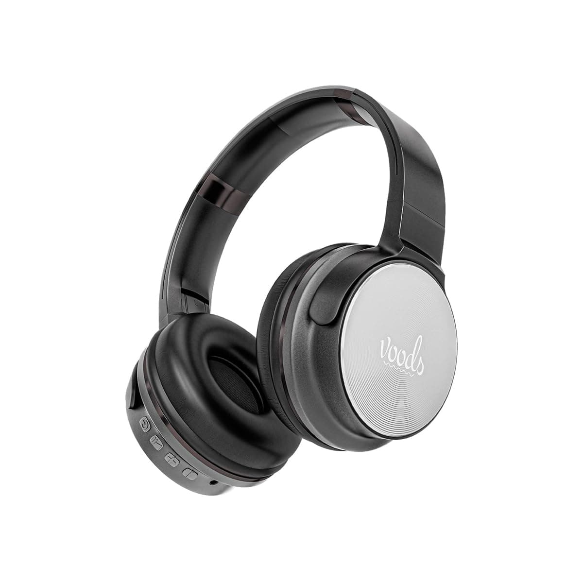 Voods V Heads Active Wireless Over Ear Headphones with Mic, 12H Playback Time, 40mm Audio Driver with Extra Bass and Crystal Clear Sound, One Touch FM...