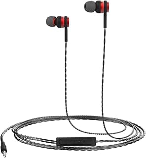 Portronics Conch Gama POR-1070 in-Ear Wired Earphone, 1.2m Tangle Free Cable, in-Line Mic, Noise Isolation 3.5mm Aux Port and High Bass, for All Andro