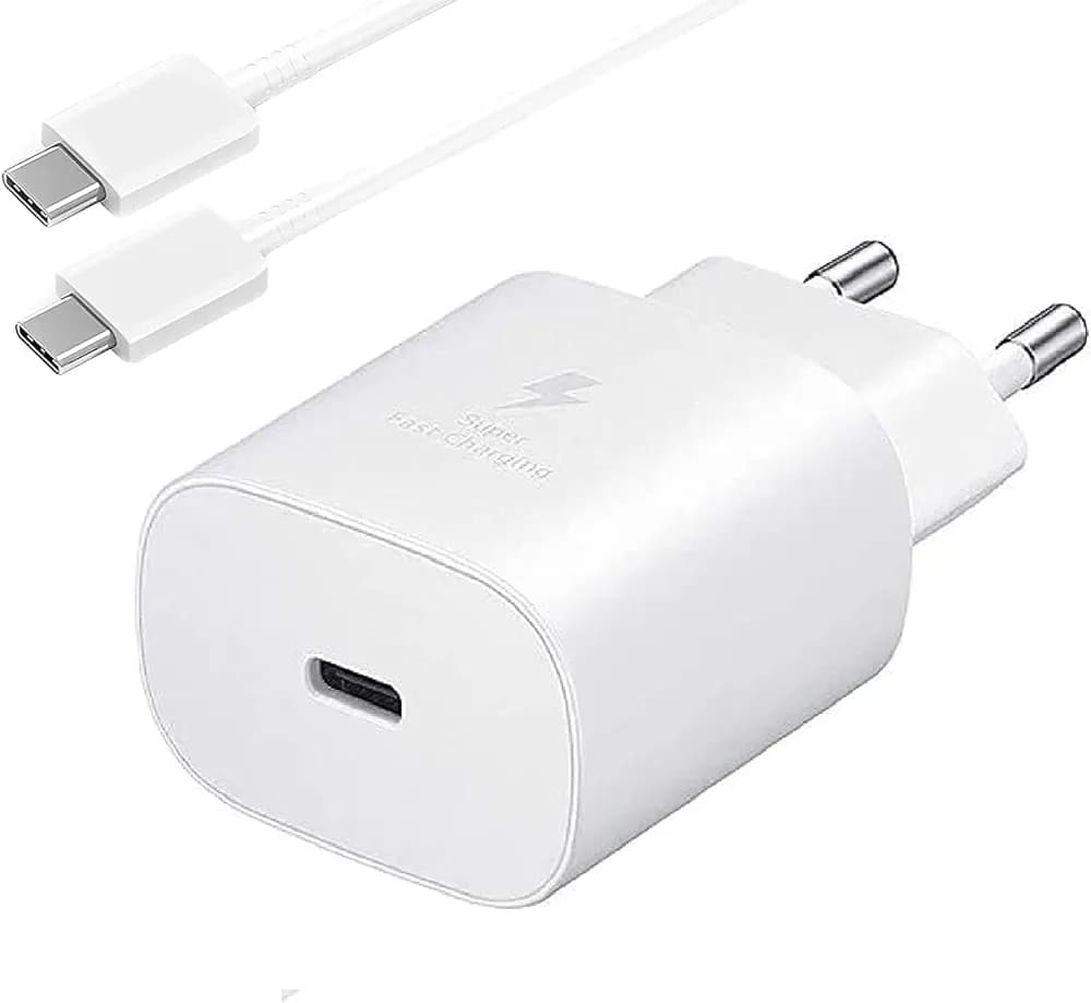 Original 45w Charger Travel Charging Adapter & Cable for Samsung Smartphones, Tablets & All Cellular Phone (White)