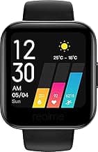 (Renewed) realme Classic Watch with 1.4" Large HD Color Display, Full Touch Screen, SpO2, Continuous Heart Rate Monitor , Black