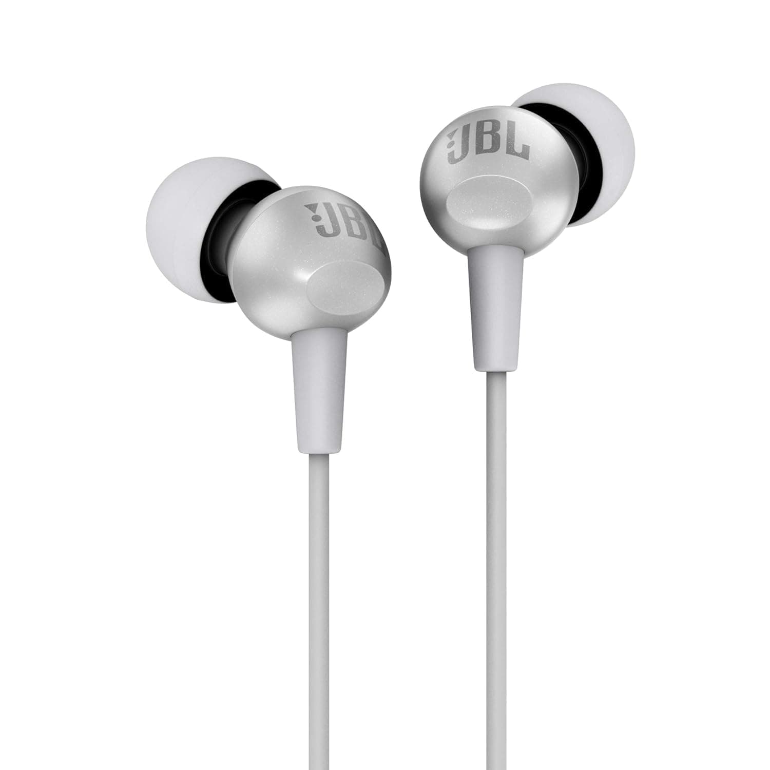JBL C200SI Wired in Ear Earphones with Mic (Ice Gray)