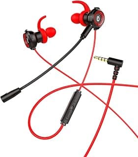 U & I Web Series Wired In Ear Earphones Gaming Earphone with Mic (Red)