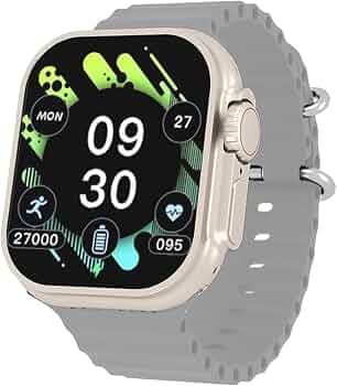 innomax Imx Sportz 2.01" Always-On Display Smart Watch with Advanced Bluetooth Calling, 650 NITS Brightness, SpO2, Upto 100 Sports Mode IP67 Rating, V...