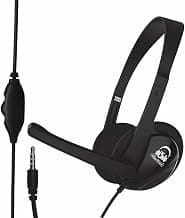 U & I Gamer Series Wired On Ear Headphone with Mic (Black)