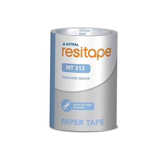 Resitape ASTRAL MT (313) 18 MM X 20 MTR X 8PCS, ECO-FRIENDLY, EASY-TEAR MASKING TAPE, LONG HOLDING TIME, RESIDUE-FREE REMOVAL, MULTI-SURFACE USE