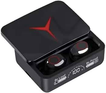 Bala Ji M-90 Bluetooth in-Ear Earbuds,Music & Gaming Earphone, with Magnetic Charging Case and Power Bank with Digital Power LED Display -Black.