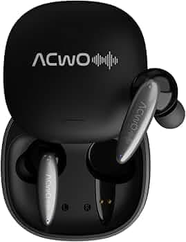 ACwO DwOTS 717 in-Ear Earbuds with 52 Hours of Playtime, Low Latency Gaming, and Instant Connectivity (Charcoal Black)