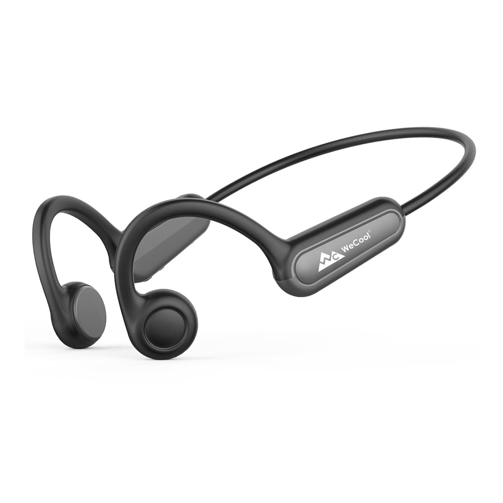WeCool Moonwalk M1 Bone Conduction Open Ear headphones, 5.4 Bluetooth Earphones, IPX5 Water & Sweatproof Comfort-fit Earphones with Ear Hook, Ideal fo...