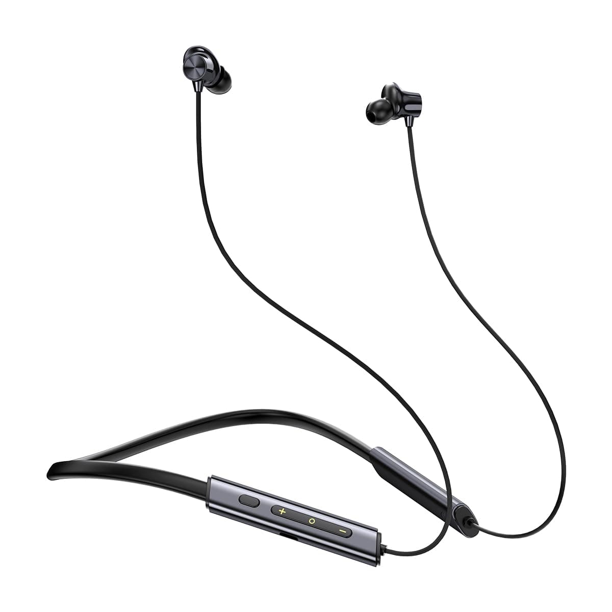 pTron Tangent Eon w/ 50Hrs Playtime, Immersive Sound, HD Mic & AI-ENC Clear Calls, Dual-Device Pairing, Magnetic On/Off Function, BT5.4 Wireless Neckb...