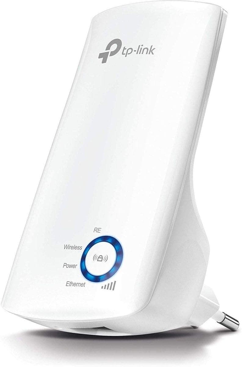 TP-Link TL-WA850RE N300 Wireless Range Extender, Broadband/Wi-Fi Extender, Wi-Fi Booster/Hotspot with 1 Ethernet Port, Plug and Play, Built-in Access