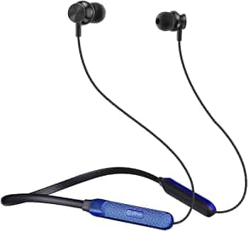 (Refurbished) PTron Tangent Duo Bluetooth 5.2 Wireless in Ear Headphones, 13mm Driver, Deep Bass, HD Calls, Fast Charging Type-C Neckband, Dual Pairin...