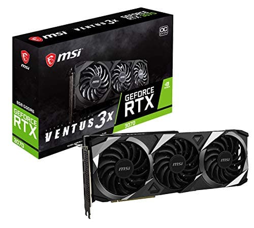 MSI GeForce RTX 3070 Ventus 3X 8G OC LHR 8GB GDRR6 256-Bit HDMI/DP Nvlink Triple Torx Fan 3 Ampere Architecture OC Graphics Card