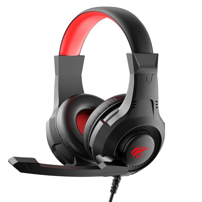 Havit H2031d Over Ear Wired Gaming Headset with Boom Microphone & LED for PC, Laptop, PS4, Xbox, Switch Headsets
