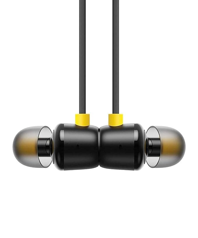 Earphones for Realme 6 / Realme6 Earphone Original Like Wired Stereo Deep Bass Head Hands-Free Headset Earbud with Built in-line Mic Call Answer/End Button (R20, Black)