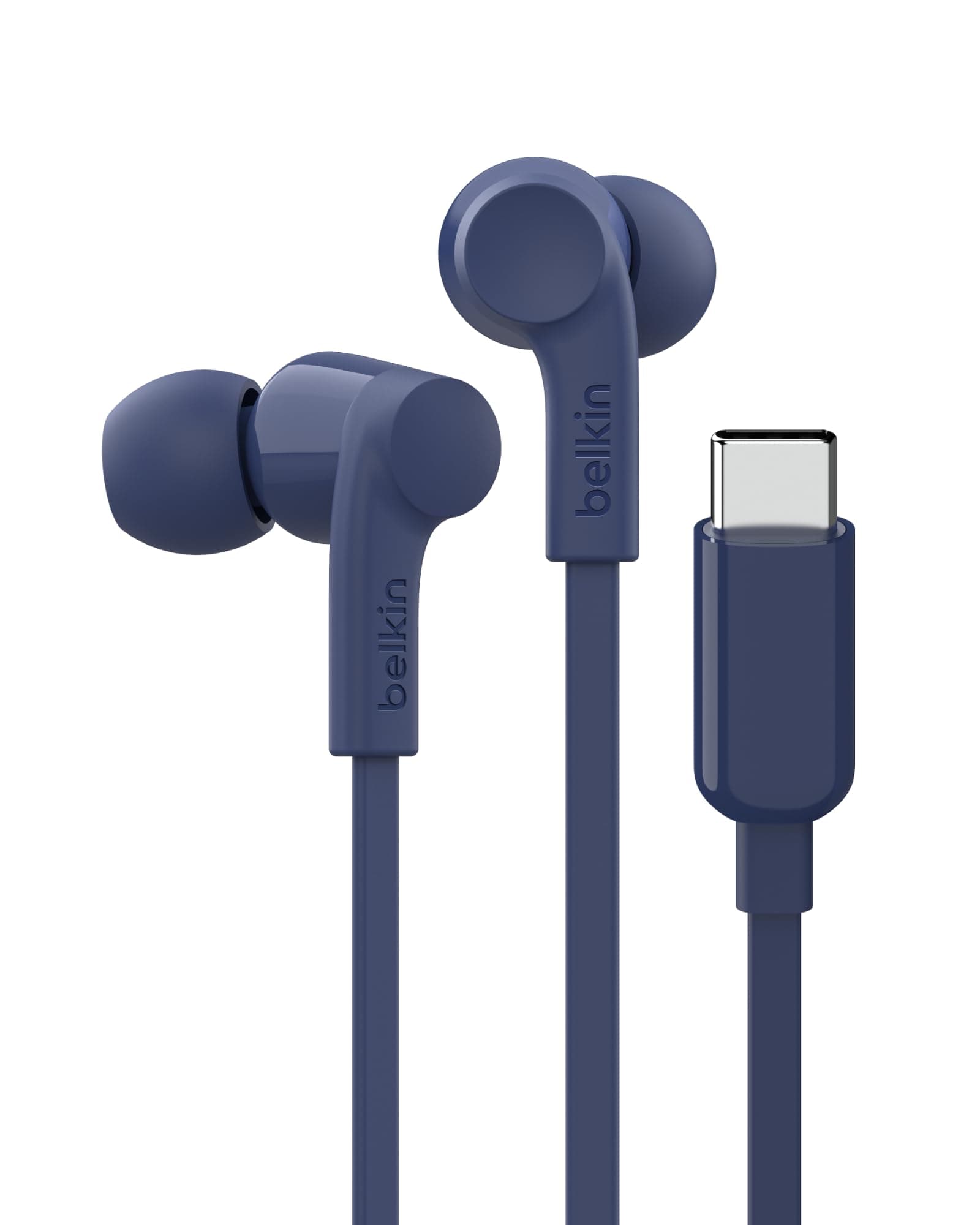 Belkin SoundForm Wired Earbuds with USB-C Connector, in-Ear Earphones w/Microphone - USB-C Headphones for iPhone 17, iPhone 16, iPad mini, Galaxy S25,...