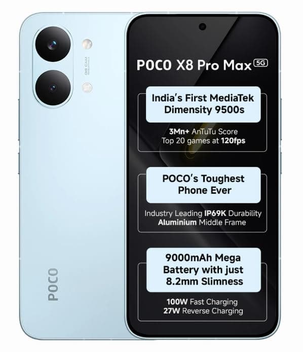 POCO X8 Pro Max, Blue (12GB, 512GB)