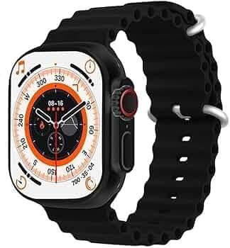 T800 Ultra Smart Watch 1.99 Display, Bluetooth Calling HD Smart Watch, Sports Mode, Heart & SpO2 Monitoring, IP68, Fast Charging Smart Ultra 8 Series ...
