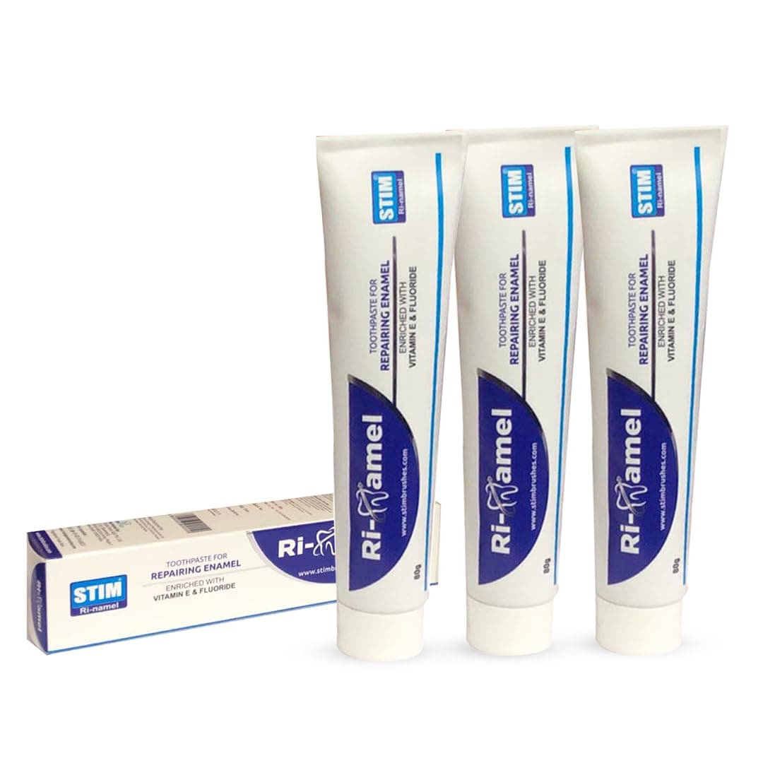 STIM Ri-namel - Toothpaste for Repairing Enamel - Pack of 3