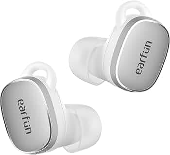 EarFun Free Pro 3 Noise Cancellation Earbuds, Snapdragon Sound, Qualcomm aptXAdaptive, 6 Mics ENC, Cozy Fit TWS Earbuds Bluetooth Wireless, Multipoint...