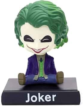 Ozzo Plastic Joker Bobblehead Action Figure Toy | Pvc Action Figurine | Model Super Hero Toys Bobble Head ( Joker Purple Suit, Pack of 1, 099)