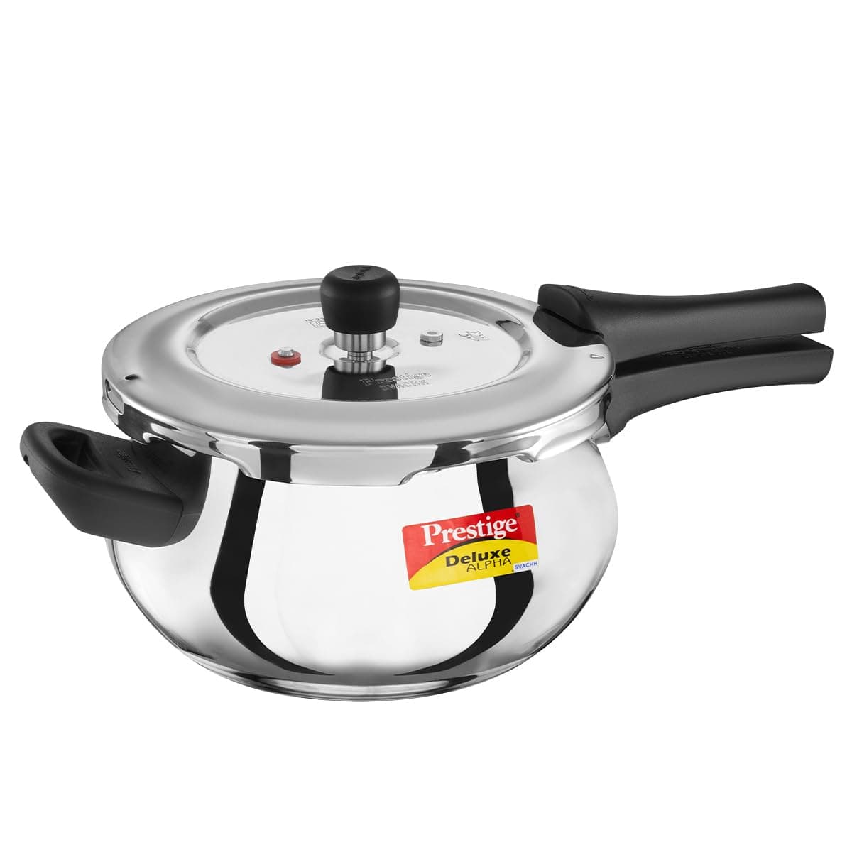 Prestige Svachh, 20268, 4 L, Alpha Junior handi, with deep lid for Spillage Control Pressure Cookers