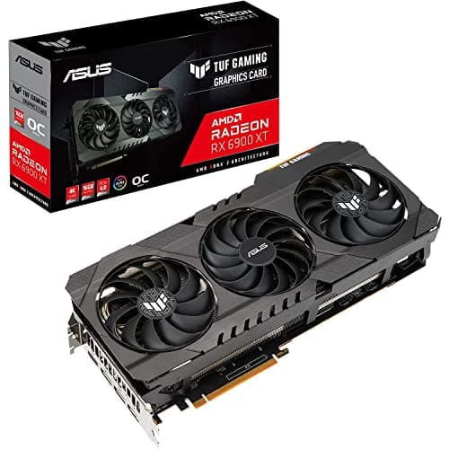ASUS TUF Gaming AMD Radeon RX 6900 XT OC Edition Graphics Card (PCIe 4.0, 16GB GDDR6, HDMI 2.1, DisplayPort 1.4a, Dual Ball F