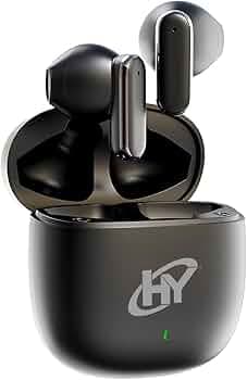 HY Mini Half-in-Ear Earbuds, Bluetooth Wireless v5.5 Earbuds, 40H Playtime, Quick C-Type Charging, Dual Mic, IPX4, 13mm Drivers, IPX4 Rating Earphones...