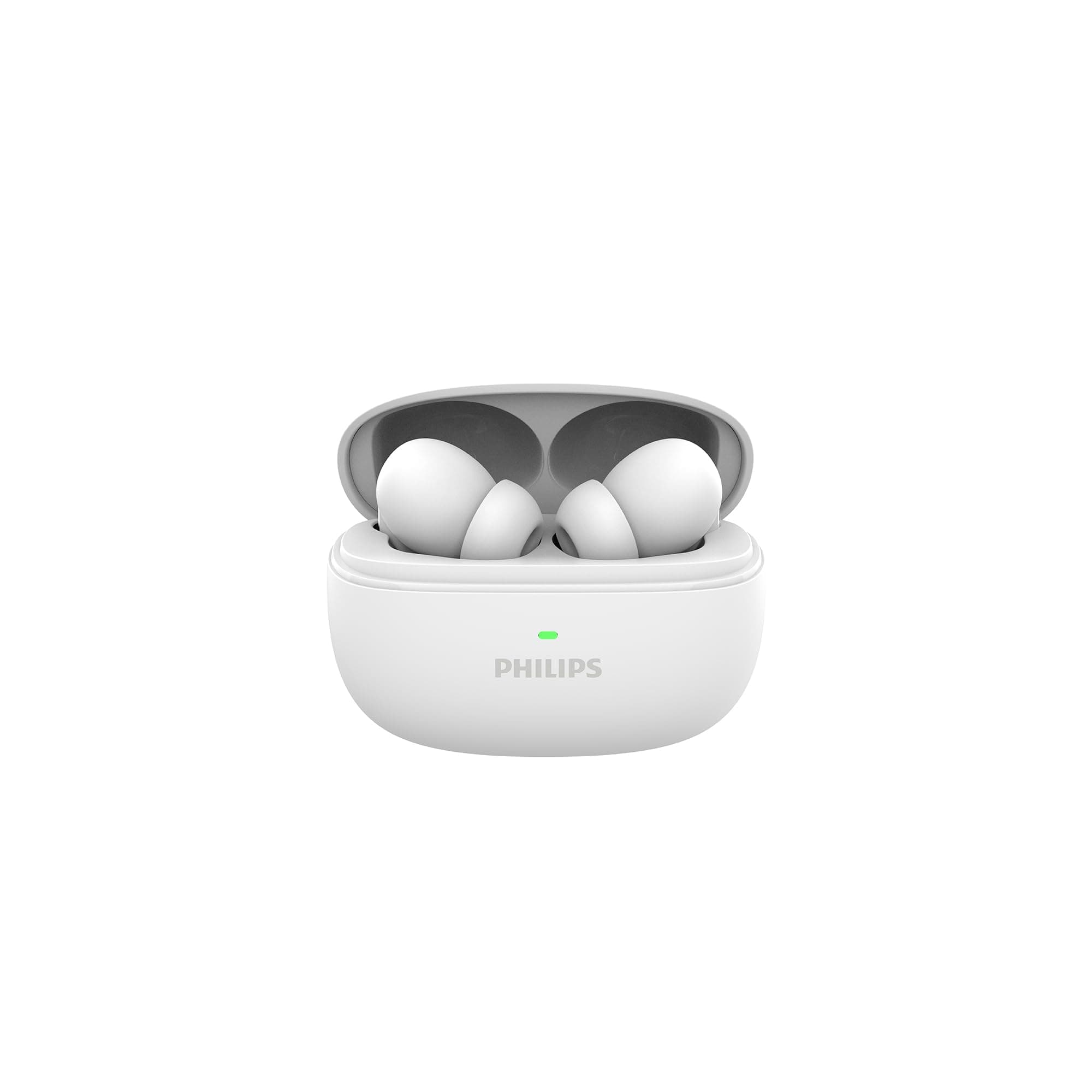 PHILIPS TAT1150WT/94 Premium Wireless Earbuds with ANC,Quad Mic ENC,Up to 55 Hr Playtime, 13mm Neodymium Drivers,Multipoint, ergonomically Designed,IP...