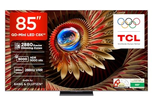 TCL 215 cm (85 inches) 4K UHD Smart QD-Mini LED Google TV 85C8K