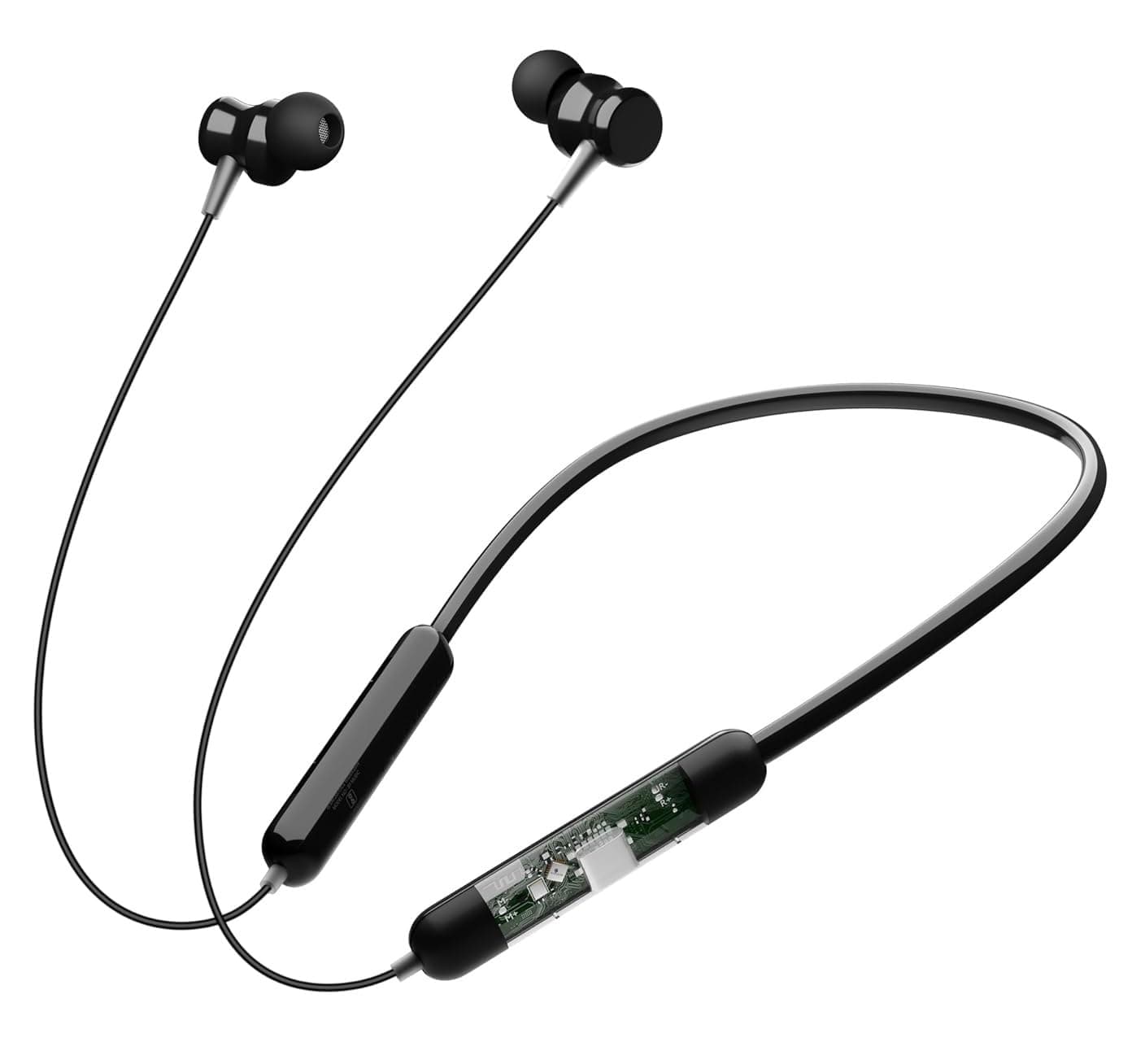 JGD Premium GT Neckband Exclusive Transparent Design, 4 Voice Modes for Calls, 25 Hrs Playtime, Smart Voice Assistance, HD Sound & Rich Bass, Bluetoot...