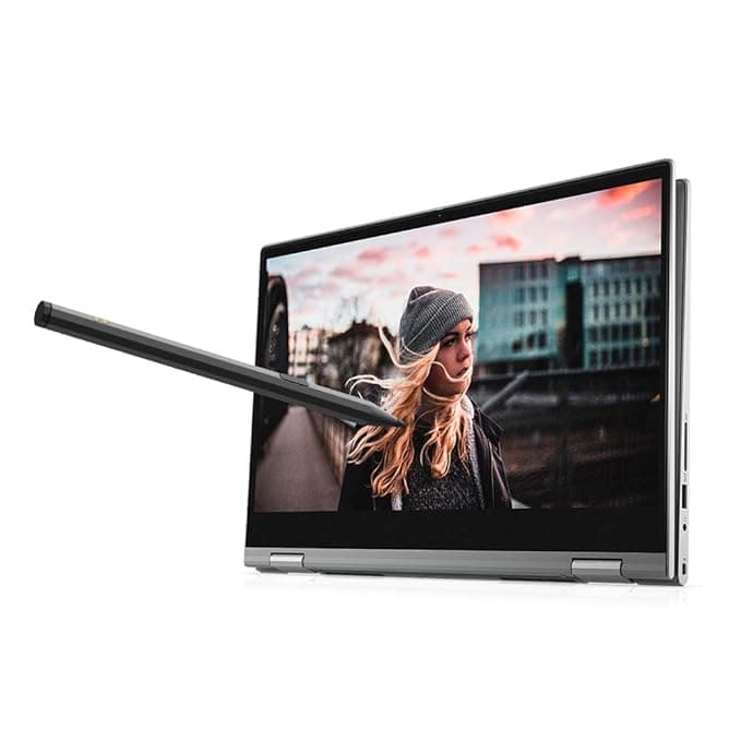 Dell Inspiron 5406 11th Gen Intel i5-1135G7 14 inches FHD 2in1 Laptop (8GB / 512 SSD / Iris Xe Graphics /Windows 10/ MS Office 19/ Active Pen/Titan Gr