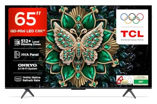 TCL 164 cm (65 inches) 4K Ultra HD Smart QD-Mini LED Google TV 65C6K
