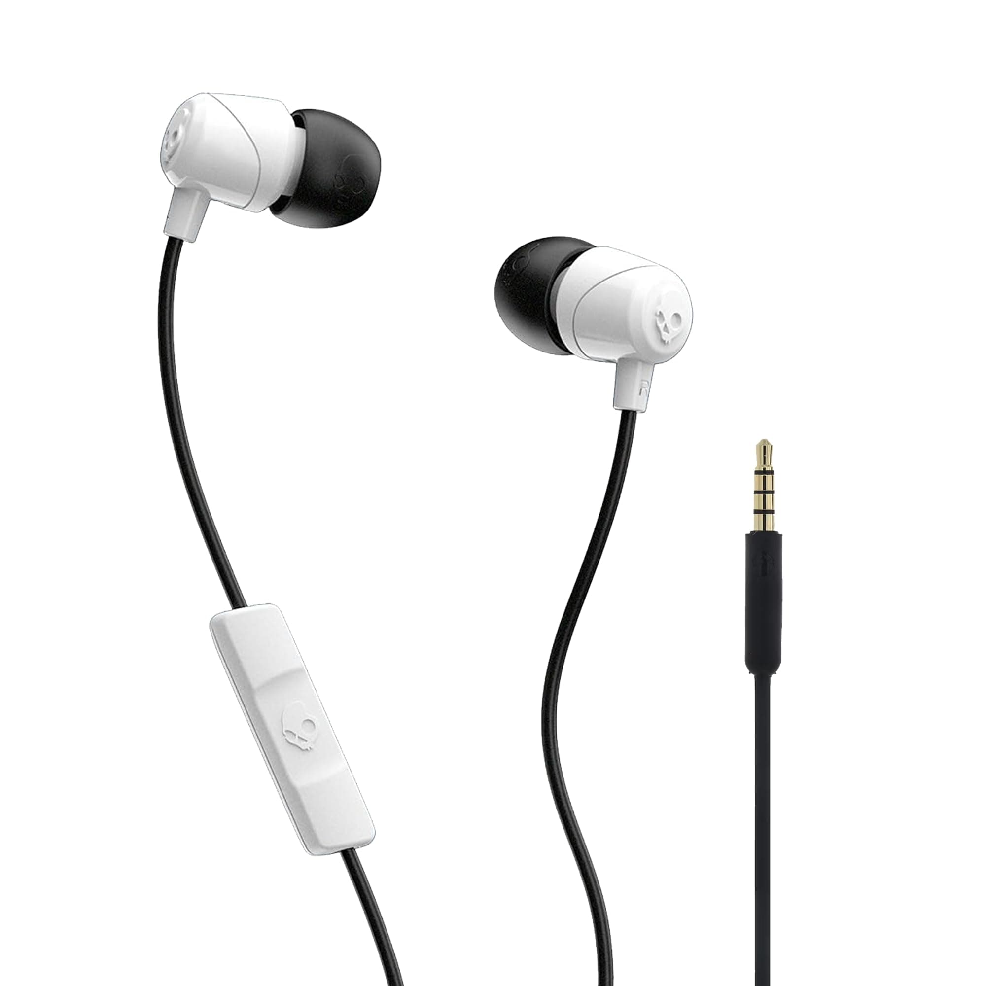 Skullcandy Jib Wired In-Earphone with Mic (White/Black)