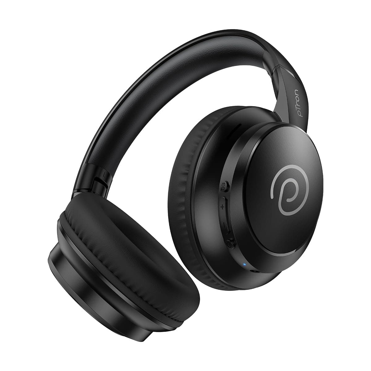 pTron Studio Evo 70hrs Playtime Wireless Over-Ear Headphones with HD Mic, Low-Latency Game/Movie/Music Modes, Punchy Bass, BT5.3, Dual Device Pairing,...