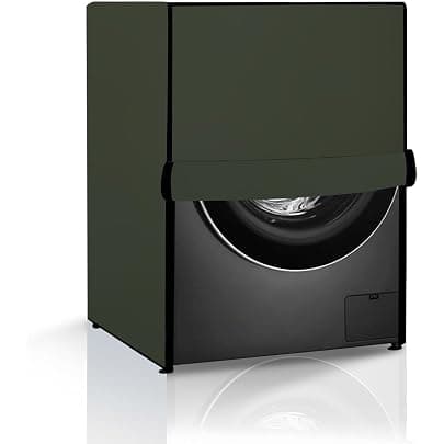 The Furnishing Tree Washing Machine Cover MIlitary Compatible for LG 7 Kg Front Loading FHV1207ZWP - D × W × H : ( 48.3x61x86.4 CM )