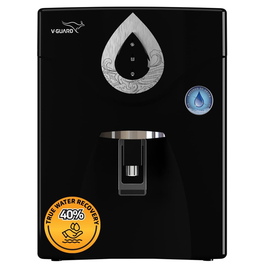 V-Guard Zenora RO UF Water Purifier for Home | Up to 40% Water Recovery | 7 Stage Purification | 1 Year Unconditional Warranty by V-Guard | GEEF Globa...