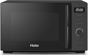 Haier 23L Solo Microwave Oven (HIL2301MBEJ, Black Inbuilt Auto Cook Menus)