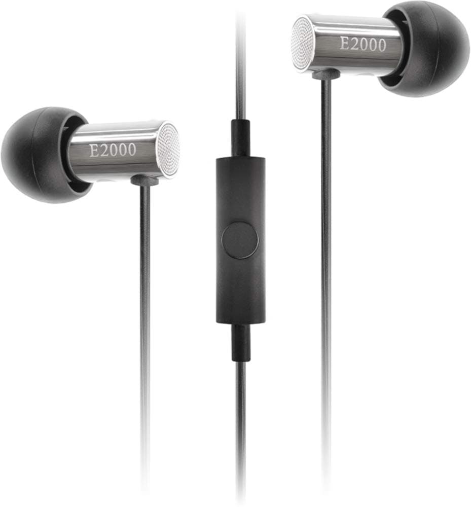 Final E2000 FI-E2DALCS in-Ear Earphones, Controller with Microphone, Matte Silver