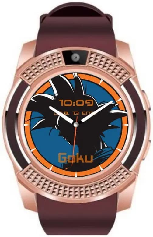 Techking Bluetooth Smartwatch V8 Phone Watch Compatible with All 4G Smartphones with Camera and Sim Card Support, for Mens/Womens
