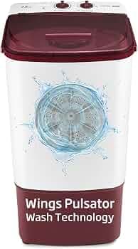 Voltas Beko, A Tata Product 7.5 kg Semi-automatic top load washing machine (2024 Model,WST75UC/BRSSWH2PTD, Burgundy, Pulsator Wash Method, Washer Only...