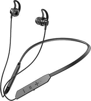 First Connect BT Max Neckband Lightweight Ergonomic Bluetooth Wireless in-Ear Earphones with Mic, Bluetooth-5.0, 30Hrs Playtime & Incoming Call Vibrat...
