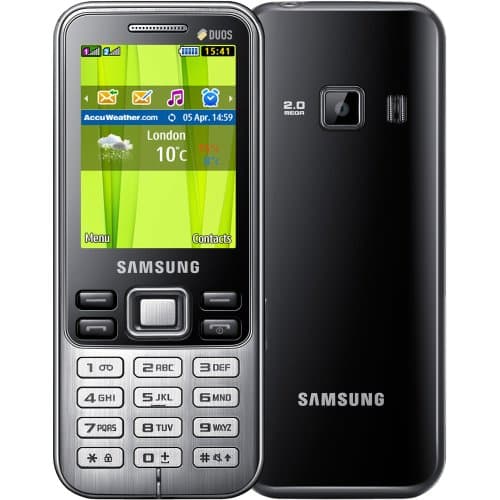 (Renewed) Samsung Metro Duos GT-C3322 (Titanium Silver)
