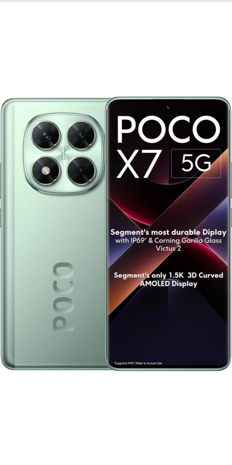 POCO X7 5G (Glacier Green, 128 GB) (8 GB RAM)