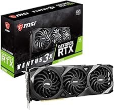 MSI GeForce RTX 3090 Ventus 3X 24G OC 24GB GDDR6X 384-bit PCI Express Gen 4 Gaming Graphic Card (pci_e_x4)