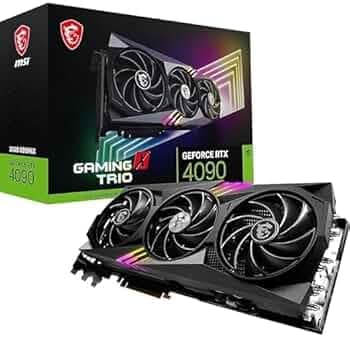 GEFORCE RTX 4090 Gaming X Trio 24G GDRR6X 384-Bit HDMI/DP Nvlink Tri-Frozr 3 Ada Lovelace Architecture Graphics Card (RTX 4090 Gaming Trio 24G)