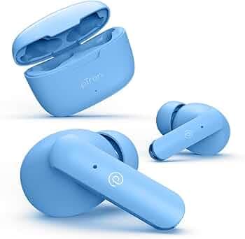pTron Bassbuds Duo in-Ear Wireless Earbuds, Immersive Sound, 32H Playtime, Clear Calls TWS Earbuds, Bluetooth V5.1 Headphones, Type-C Fast Charging, V...