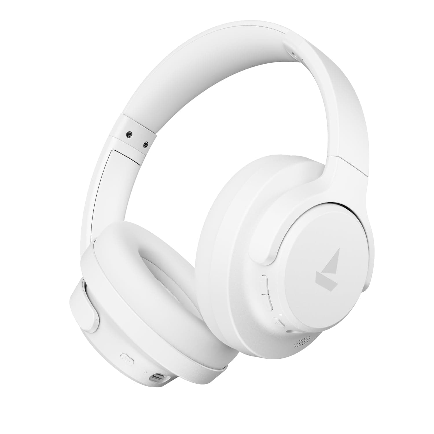 boAt 2025 Launch Rockerz 512 Anc, 40Db Hybrid Anc, 80Hrs Playback, 40Mm Drivers, 40Ms Latency Beast Mode, Enx Tech, App Support, Over Ear Bluetooth Headphones, Wireless Headphone With Mic (Bold White)