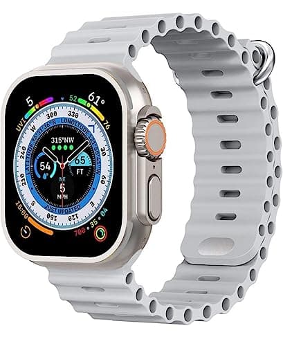 MS Ultra T800 Series 8 Grey Smart Watch with Bluetooth Call Fitness Bracelet and Wireless Charger