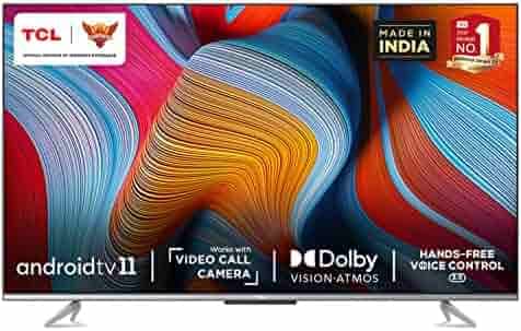 TCL 139 cm (55 inches) 4K Ultra HD Smart Certified Android LED TV 55P725 (Black)